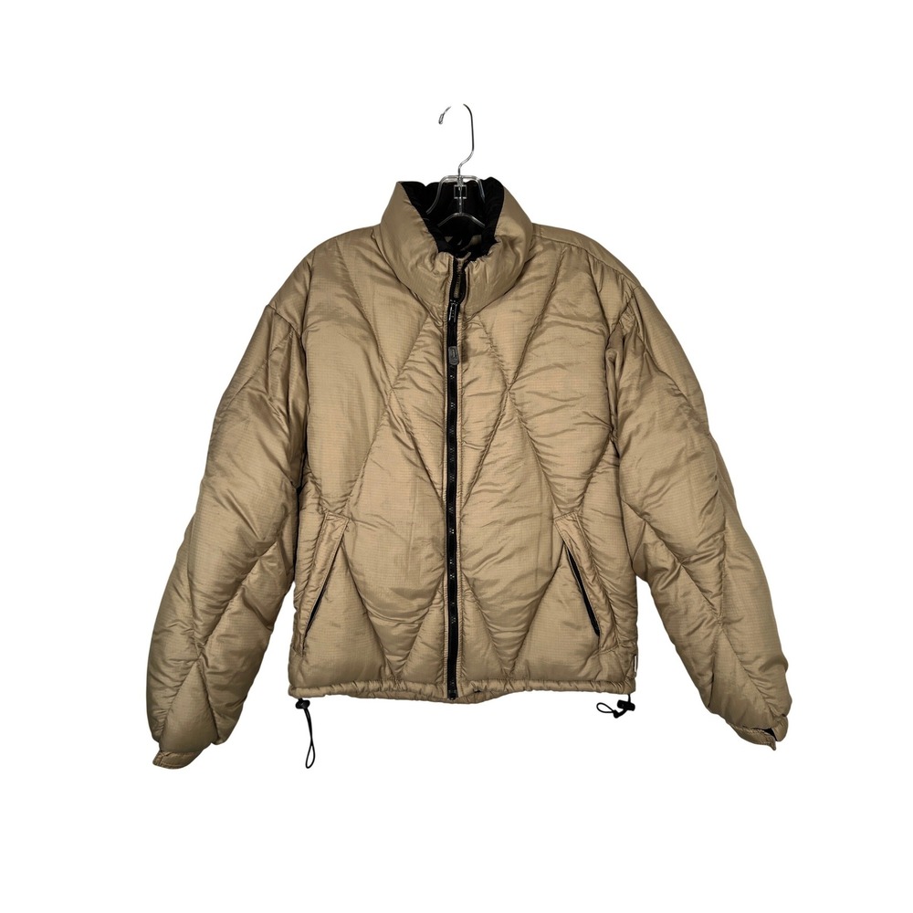Vintage Woods Canada Puffer Coat Santa Fe Tan Quilted Down Jacket Ripstop Medium
